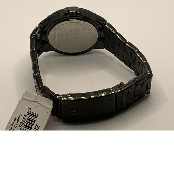 Relic ZR15546 Men Gray Stainless Steel Analog Gray Dial Quartz Wrist Watch JD179 - Picture 10 of 11